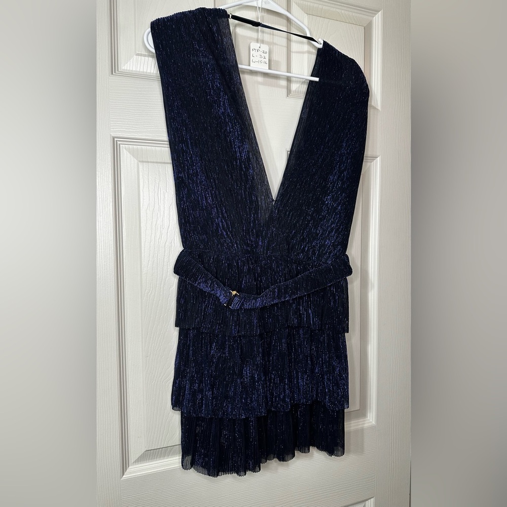 #36 NWT-Olivaceous Elegant Navy Blue Sleeveless Dress